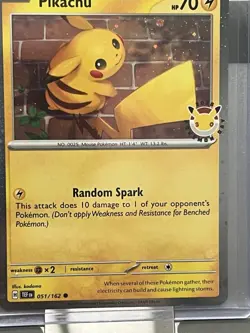 Pokemon Pikachu 051 /162 2026 Pokemon Day Stamped Promo TCG NM ✨ - Image 1
