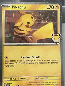 Pokemon Pikachu 051 /162 2026 Pokemon Day Stamped Promo TCG NM ✨ - Image 3