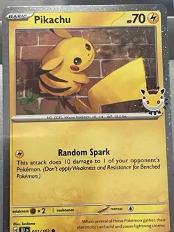 Pokemon Pikachu 051 /162 2026 Pokemon Day Stamped Promo TCG NM ✨ - Image 4