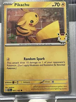 Pokemon Pikachu 051 /162 2026 Pokemon Day Stamped Promo TCG NM ✨ - Image 5