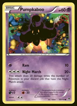 Pokemon Pumpkaboo XY - Phantom Forces #44/119 - Image 1