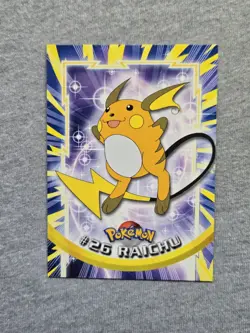 Raichu #26 Topps 1999 Blue Label TV Animation Edition Non Holo Pokemon 1999 - Image 1