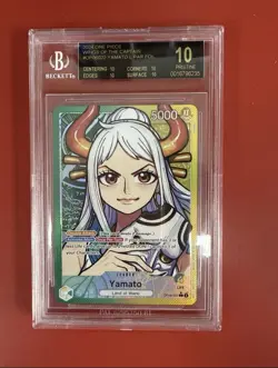 Wings of the Captain #OP06-022 Yamato Leader Alt Art BGS 10 BLACK LABEL - Image 1