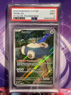 Snorlax 051 Sv: Scarlet & Violet Promo Cards Holo PSA 9 - Image 1