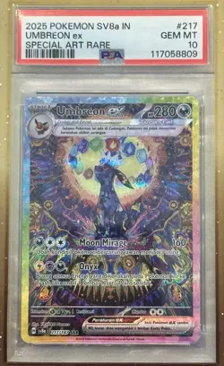 Indonesian Umbreon Holo Prismatic Evolutions Pokemon Card PSA 10 - Image 2