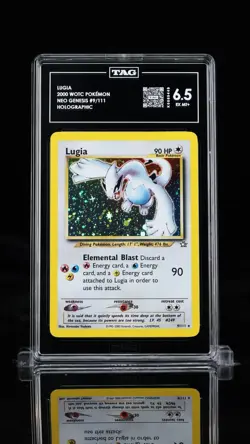 Pokemon Neo Genesis 2000 Unlimited Lugia Holo Card Graded TAG - Image 1