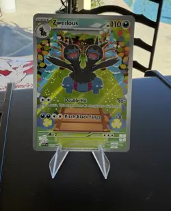 Pokemon TCG Zweilous Full Art White Flare Card 147/086 Near Mint Condition - Image 1
