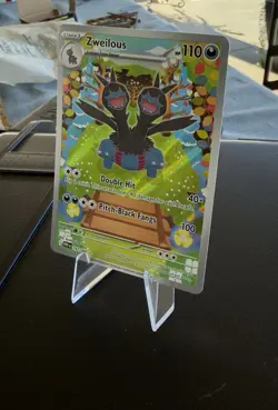 Pokemon TCG Zweilous Full Art White Flare Card 147/086 Near Mint Condition - Image 3