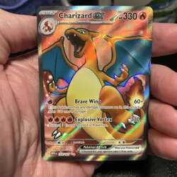 Pokemon Card Charizard ex 183/165 Ultra Rare Full Art Scarlet 151 Near Mint - Image 1