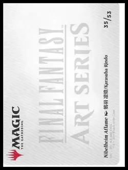 Art Series: FINAL FANTASY #35 Nibelheim Aflame Art Card - Image 2