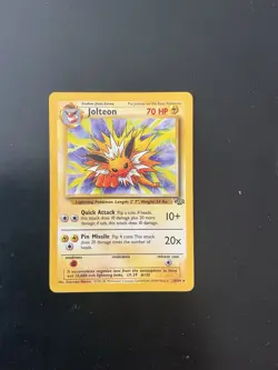 Vintage Jolteon Pokemon Card From Jungle Set #20/64 Wotc 1999 - Image 1
