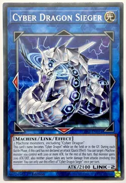 LDS2-EN034 Cyber Dragon Sieger - Common 1st Edition Near Mint YuGiOh Card - Image 1