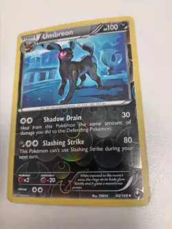 Pokemon TCG Umbreon 60/108 Holo Card Dark Explorers 2012 - Image 1