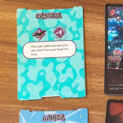 RARE CRYSTAL POP-UP CARD SCOOBY DOO CARD GAME ALIEN EXPANSION PLAY ONE ITEM - Image 1