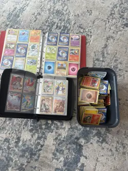 Pokemon TCG Card Lot with Binders, Loose Cards, with rare cards - Image 1