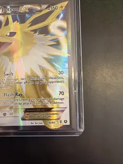 Pokemon TCG Jolteon-EX Promo Card 28a/83 Holo Full Art Nm/Lp - Image 4