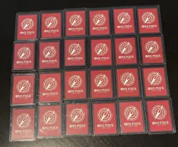 One Piece Leader LOT 24 Cards ALL LEADER and ALL IN TOP LOADERS - Image 1