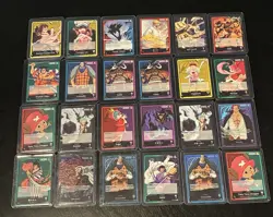One Piece Leader LOT 24 Cards ALL LEADER and ALL IN TOP LOADERS - Image 2