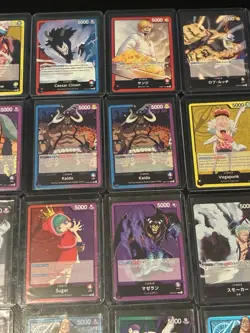 One Piece Leader LOT 24 Cards ALL LEADER and ALL IN TOP LOADERS - Image 4