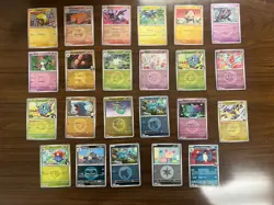 Pokemon Ascended Heroes! Card Lot 23 Cards Reveres Holo Energy! NM - Image 1