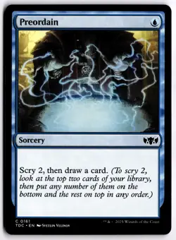 Preordain NM TDC Commander: Tarkir: Dragonstorm MTG - Image 1