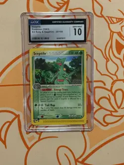 CGC 10 GEM MINT Sceptile 20/109 EX Ruby Sapphire Rare Vintage 2003 Pokemon - Image 1