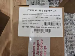 Pokemon Center Temporal Forces Elite Trainer Box Walking Wake 4x ETB Sealed Case - Image 2