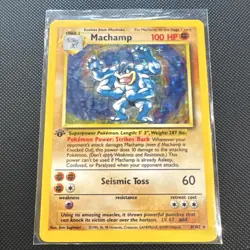 Pokemon Machamp 1st Edition Deck Exclusives Holo Rare 008/102 100 HP - Image 1