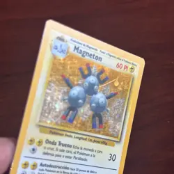 Spanish Magneton 9/102 Holo Rare Base Set Pokemon Card - Image 2