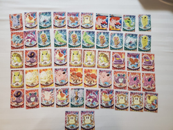 LP/NM 52 BLACK LOGO Pokemon Topps cards lot Logo 1999 TV Misty x 2 - Image 1