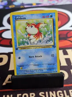 1st Edition 1999 Pokemon Goldeen Jungle LP 53/64 Vintage - Image 1
