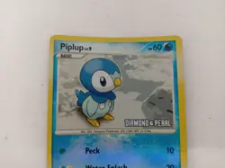 Pokemon Piplup Stamped Trading Card Diamond & Pearl 93/130 Holo TCG #Live - Image 2