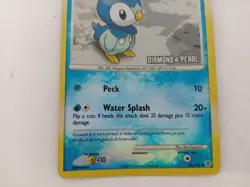 Pokemon Piplup Stamped Trading Card Diamond & Pearl 93/130 Holo TCG #Live - Image 3