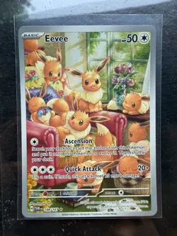 Pokemon TCG Eevee 188/167 Twilight Masquerade IR NM - Image 1