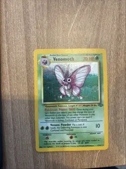 Pokemon TCG Venomoth 13/64 Jungle 1999 Holo Rare - Image 1