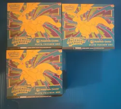Pokemon Center Ascended Heroes Elite Trainer Box Lot of 3 Dragonite English - Image 1