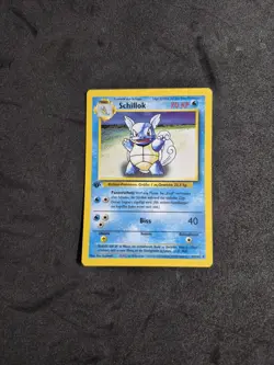 Original Pokemon Karte Schillok 1.Edition Base Deutsch Exzellent - Image 1