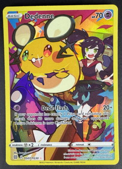Dedenne TG07/TG30 Holo Rare - Brilliant Stars Trainer Gallery - Pokemon TCG - NM - Image 1