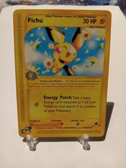 Pokemon Pichu (58) 058/165 - Expedition (EX) Moderate Play - Image 1