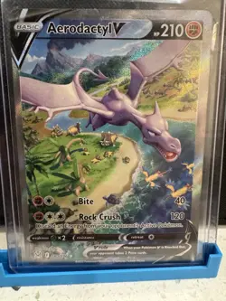 Pokemon Aerodactyl V Ultra Rare Holo Lost Origin 180/196 Basic HP 210 - Image 1