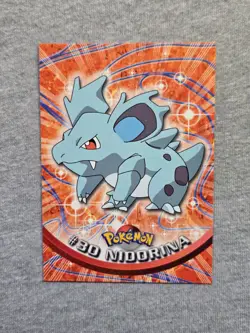 Nidorina #30 1999 Topps Pokemon TV Animation Edition Series 1 Blue Logo - Image 1