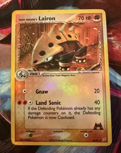 Pokemon TCG -Team Magma's Lairon 36/95 Team Magma vs Team Aqua Reverse Holo - MP - Image 1