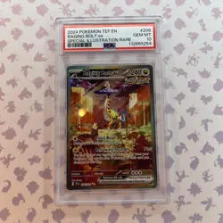 Pokemon TCG Raging Bolt EX Scarlet & Violet Temporal Forces 208/162 PSA 10 - Image 1