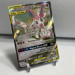 2019 Pokemon Unbroken Bonds Gardevoir Sylveon GX Tag Team Alt Art 205/214 1Owner - Image 2