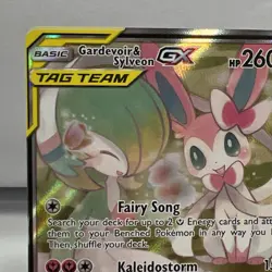 2019 Pokemon Unbroken Bonds Gardevoir Sylveon GX Tag Team Alt Art 205/214 1Owner - Image 3
