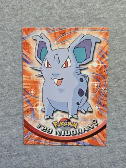 Nidoran #29 1999 Topps Pokemon TV Animation Edition Series 1 Blue Logo - Image 1