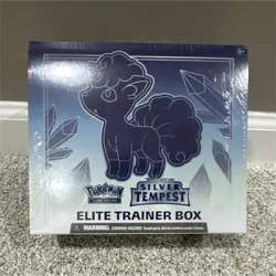 Pokemon TCG Sword & Shield Silver Tempest Elite Trainer Box Alolan Vulpix - Image 1