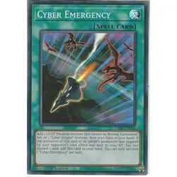 GEIM-EN042 Cyber Emergency Super Rare 1st Edition Near Mint YuGiOh TCG - Image 1