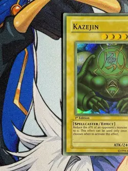 Yu-Gi-Oh! TCG Kazejin Metal Raiders MRD-026 1st Edition Super Rare FADED - Image 3