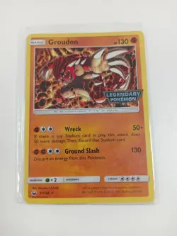 Pokemon Groudon Cosmos Holo Stamped Promo Trading Card Sealed 81/168 TCG #Live - Image 1